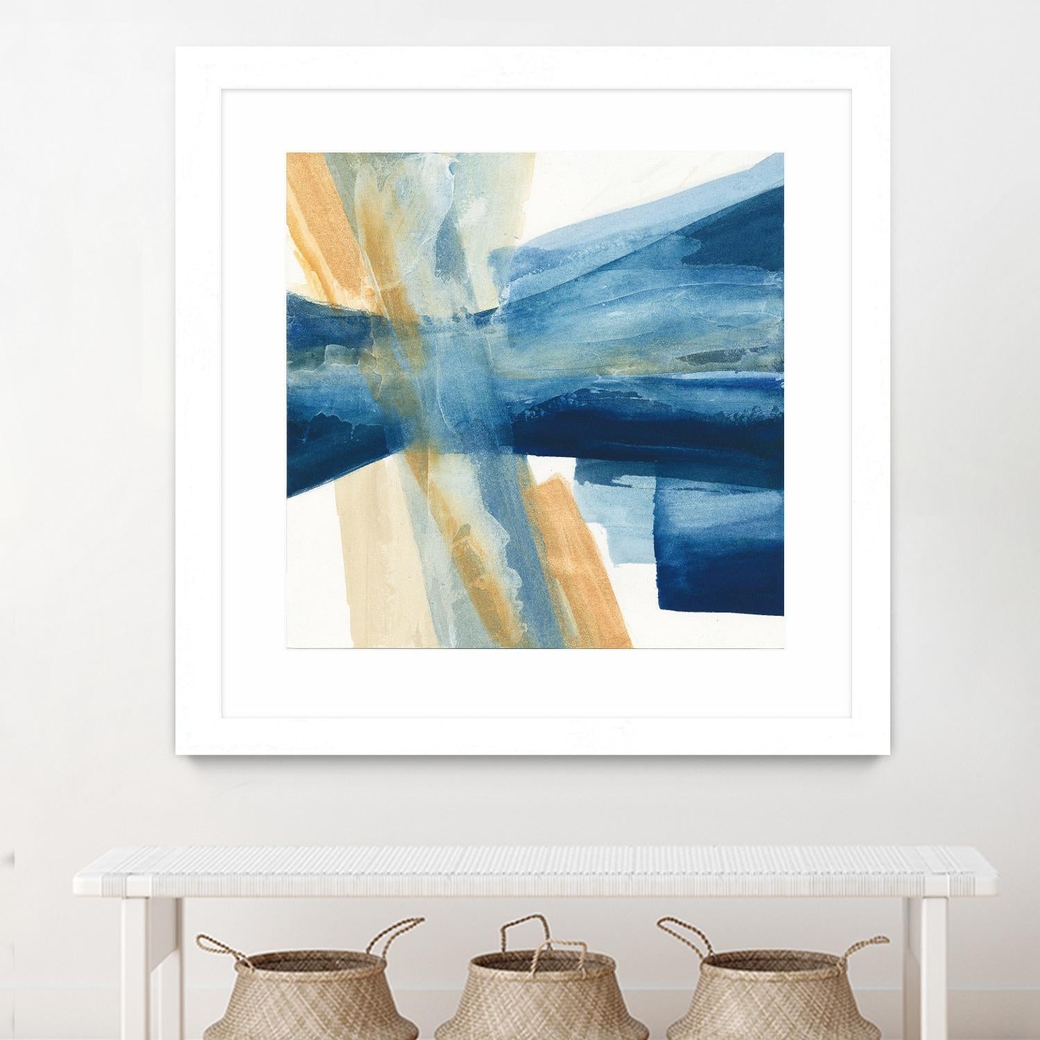 Indigo II by Chris Paschke on GIANT ART - orange abstract