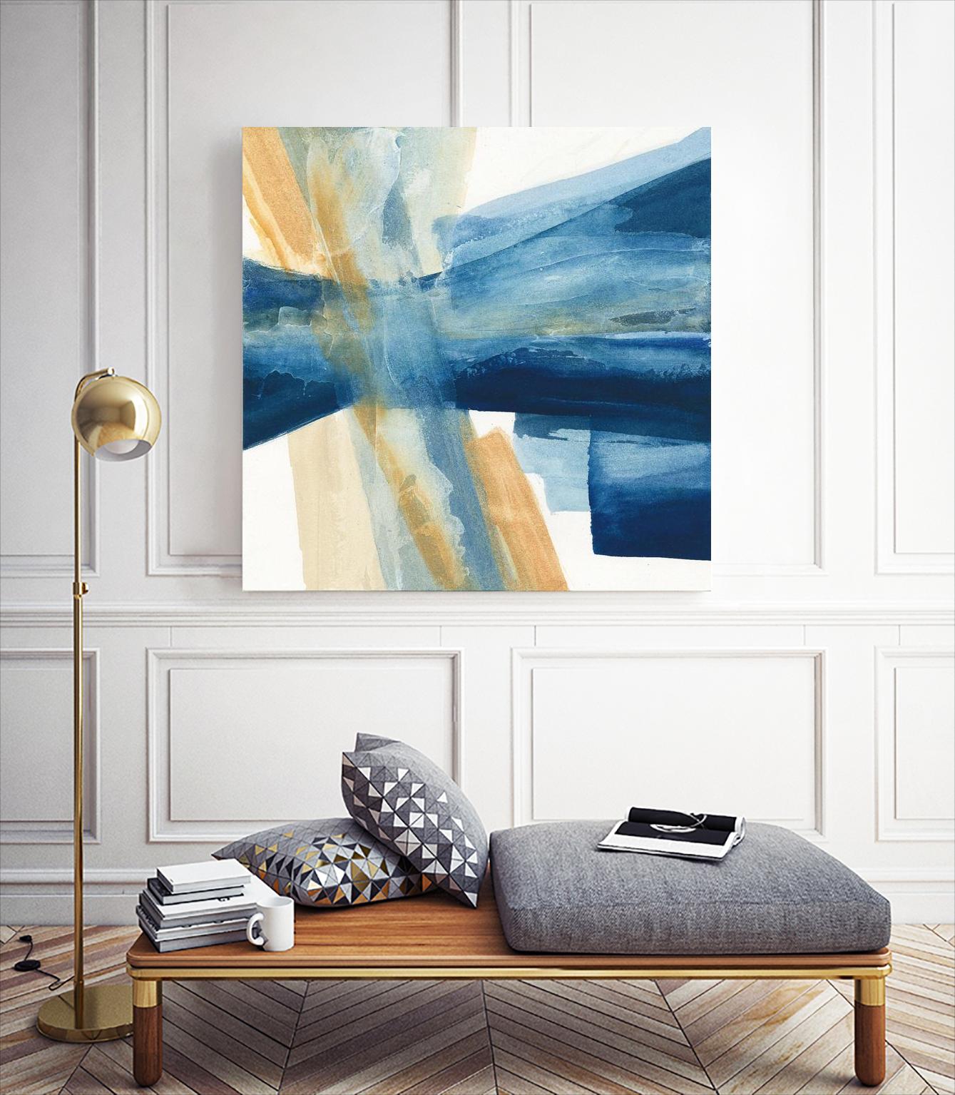 Indigo II by Chris Paschke on GIANT ART - orange abstract