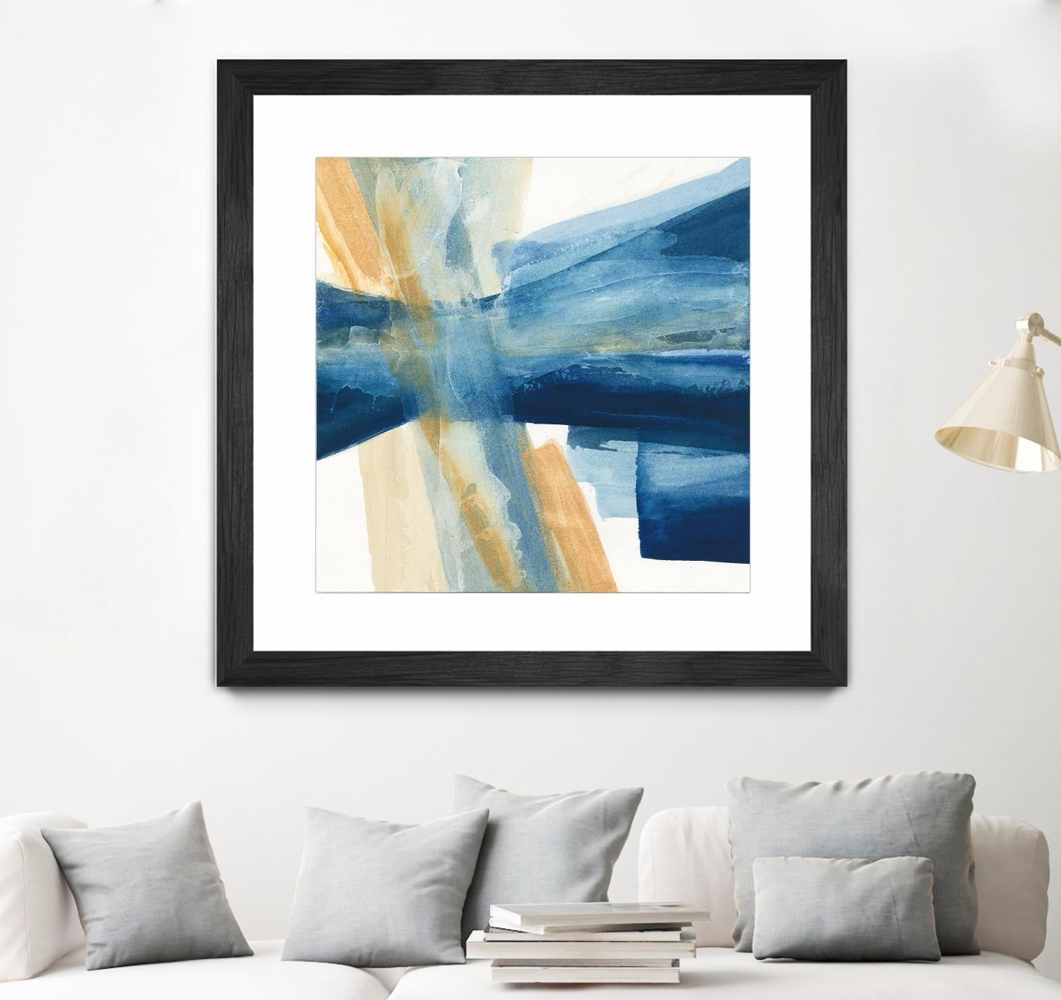 Indigo II by Chris Paschke on GIANT ART - orange abstract