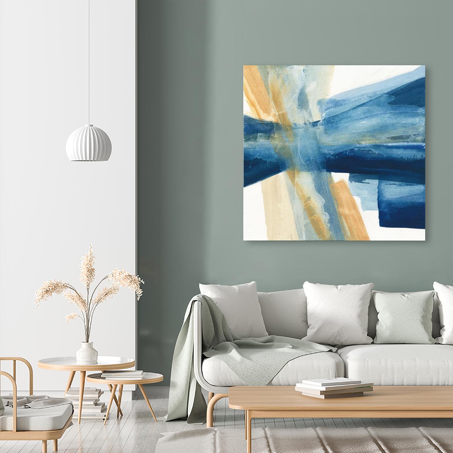 Indigo II by Chris Paschke on GIANT ART - orange abstract