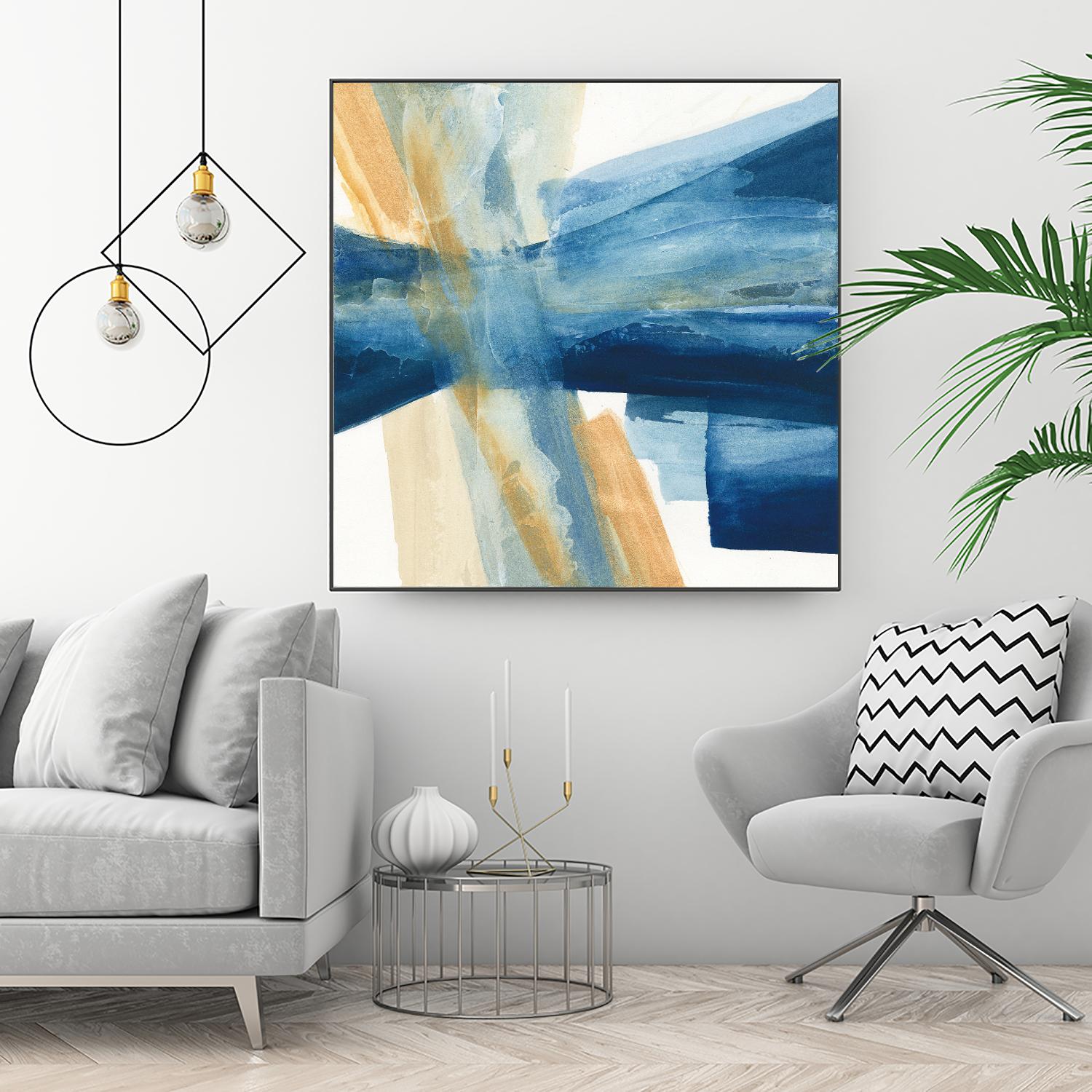 Indigo II by Chris Paschke on GIANT ART - orange abstract