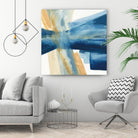 Indigo II by Chris Paschke on GIANT ART - orange abstract