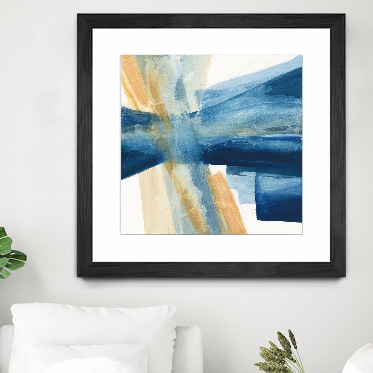 Indigo II by Chris Paschke on GIANT ART - orange abstract