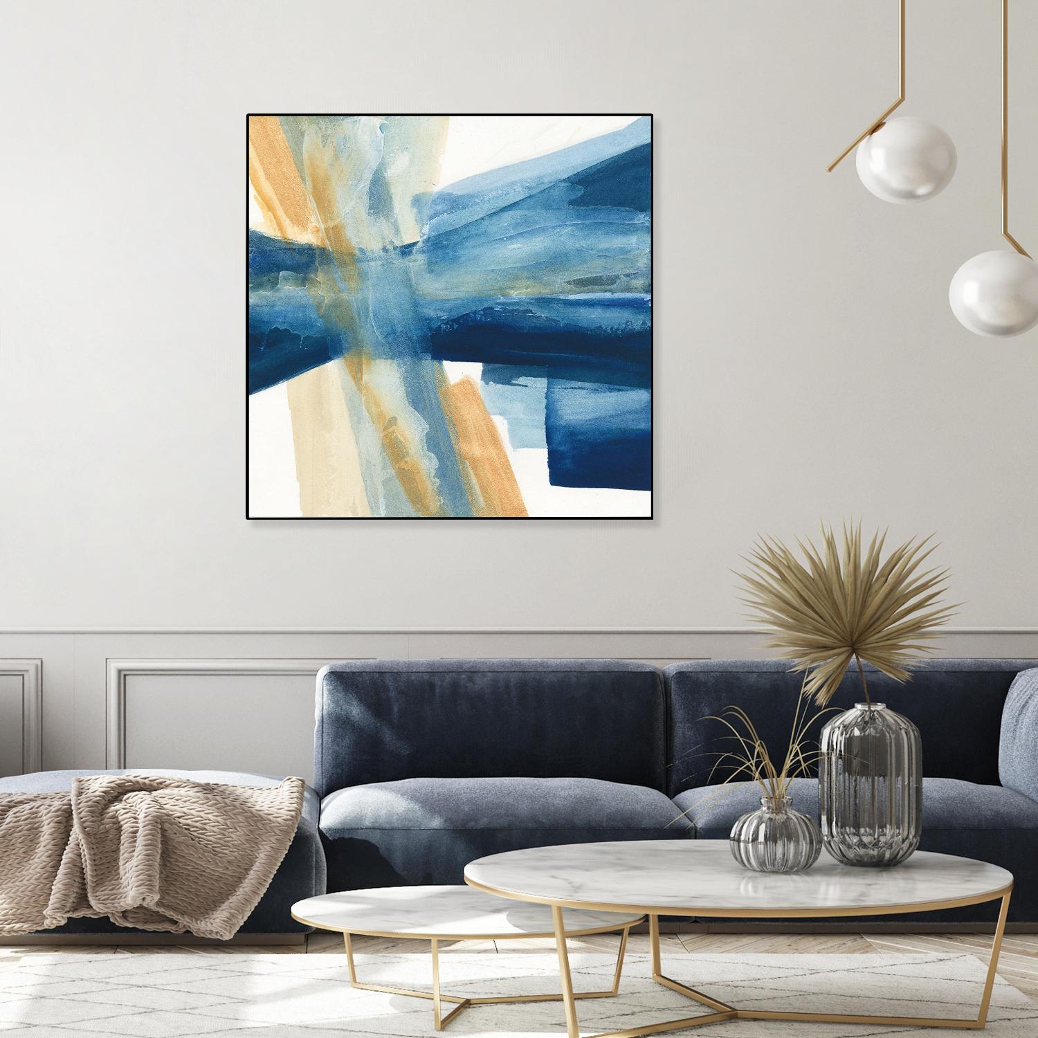 Indigo II by Chris Paschke on GIANT ART - orange abstract