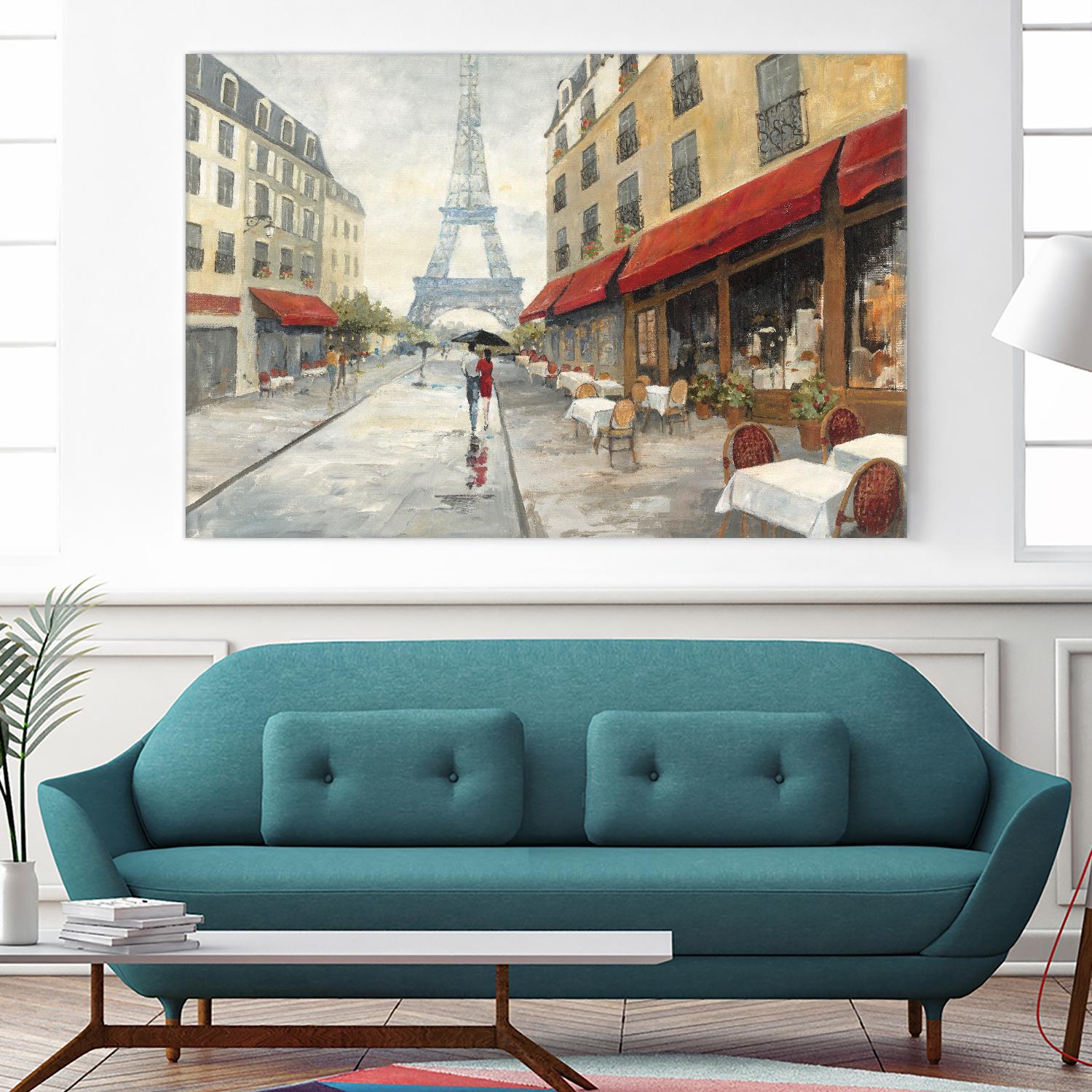 Morning in Paris by Avery Tillmon on GIANT ART - red city scene