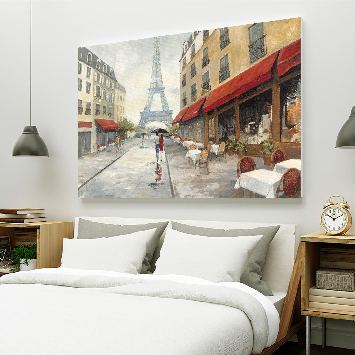 Morning in Paris by Avery Tillmon on GIANT ART - red city scene