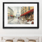 Morning in Paris by Avery Tillmon on GIANT ART - red city scene