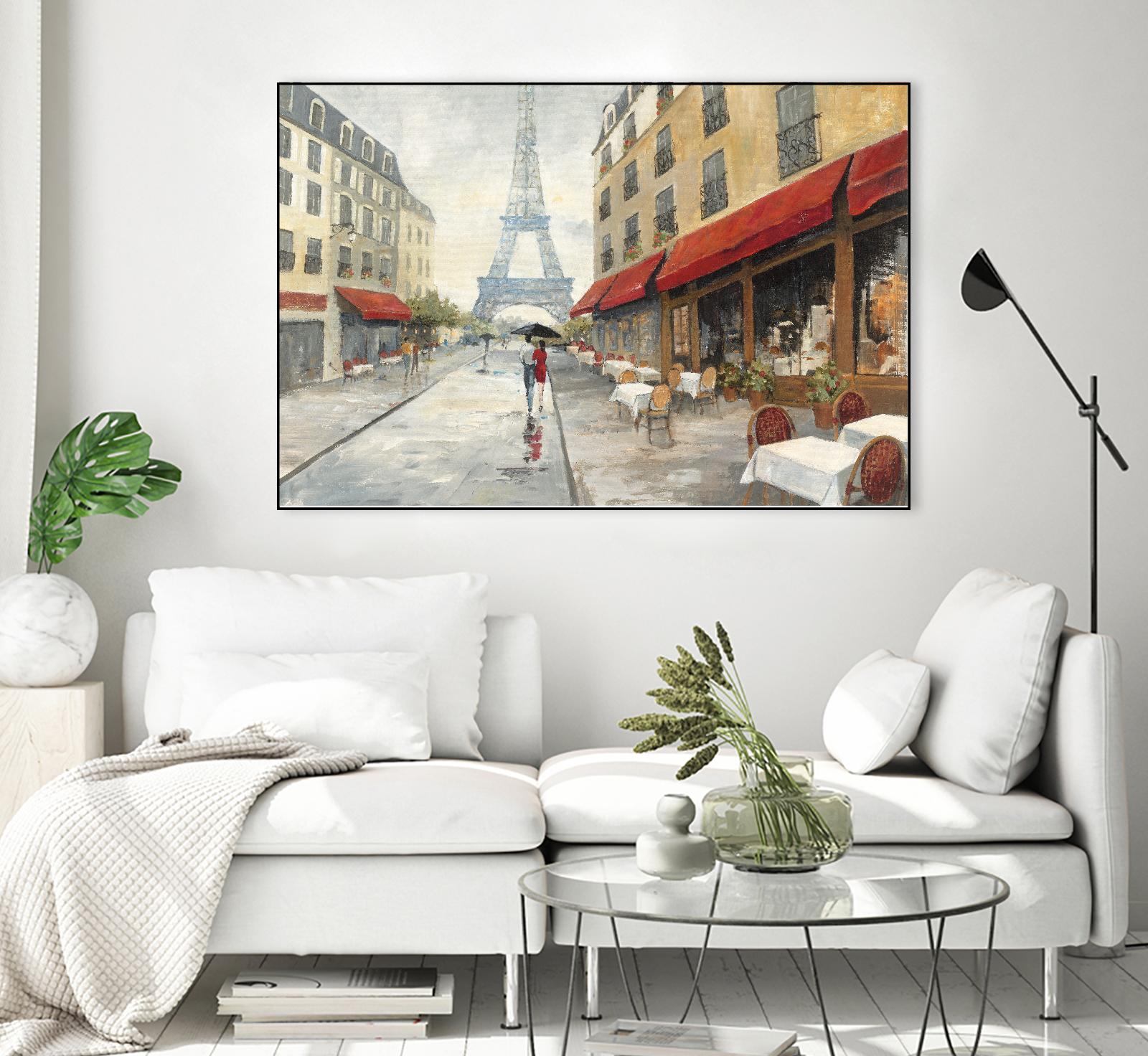 Morning in Paris by Avery Tillmon on GIANT ART - red city scene