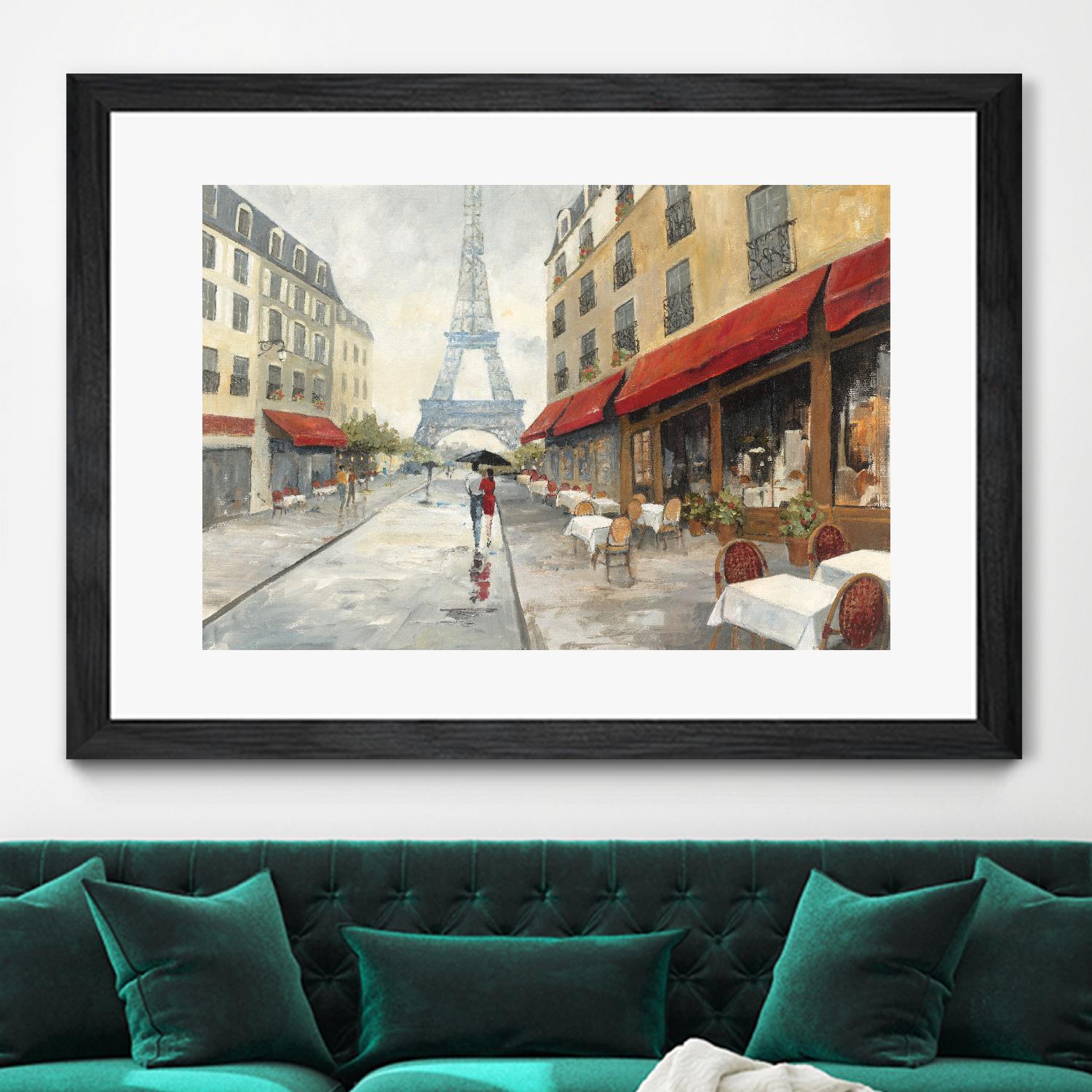 Morning in Paris by Avery Tillmon on GIANT ART - red city scene