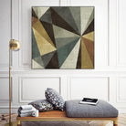 Triangulawsome by Michael Mullan on GIANT ART - beige abstract