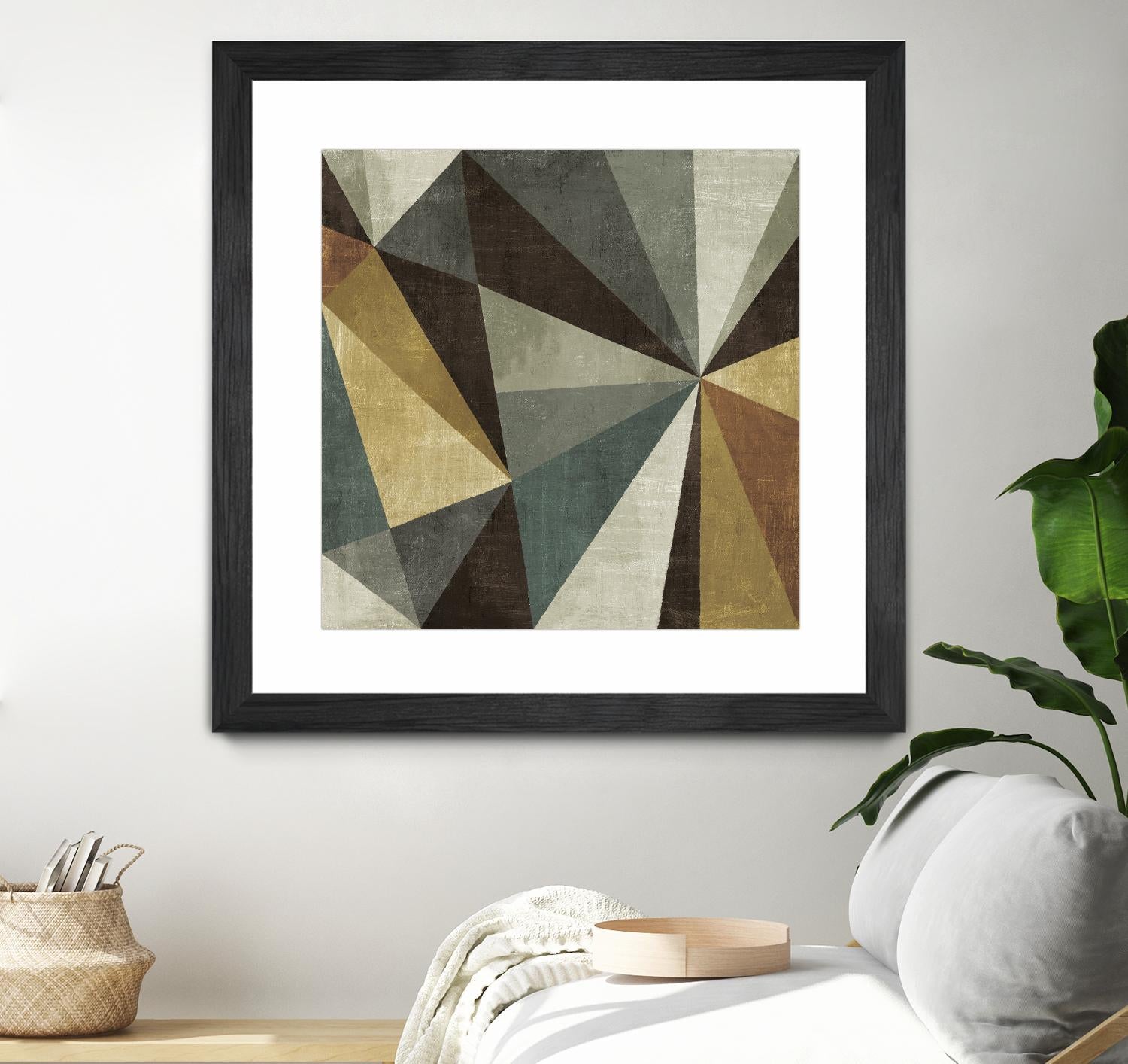 Triangulawsome by Michael Mullan on GIANT ART - beige abstract