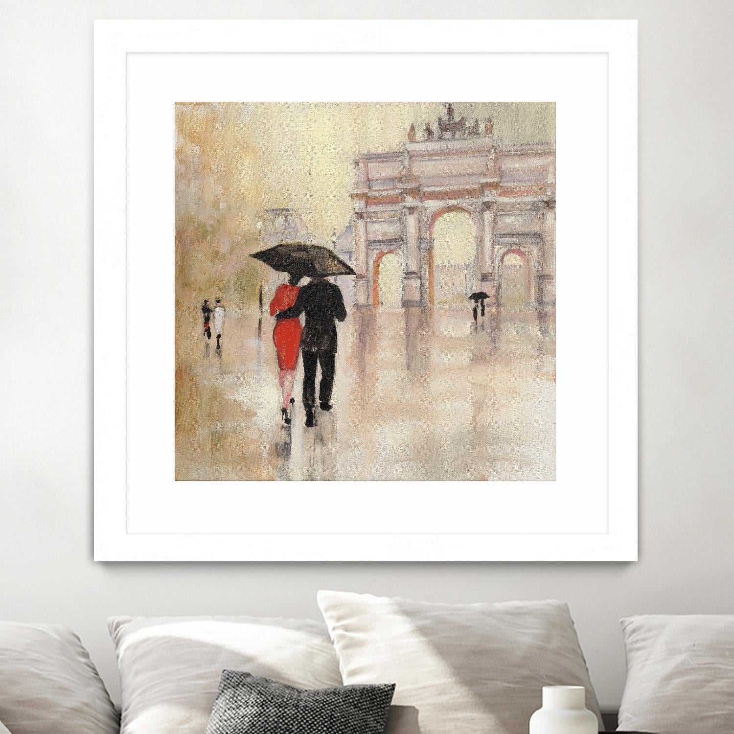 Romantic Paris II by Julia Purinton on GIANT ART - beige everyday life