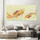 Fish in the Sea by Kellie Day on GIANT ART - beige animals