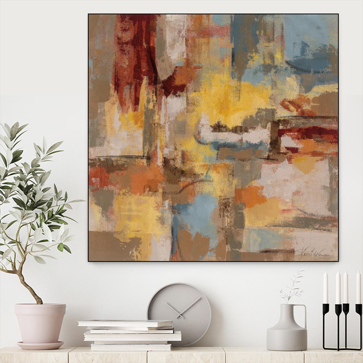 Sunday Afternoon by Silvia Vassileva on GIANT ART - red abstract