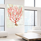 Textured Coral I by Avery Tillmon on GIANT ART - beige nautical