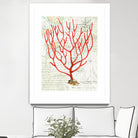 Textured Coral I by Avery Tillmon on GIANT ART - beige nautical