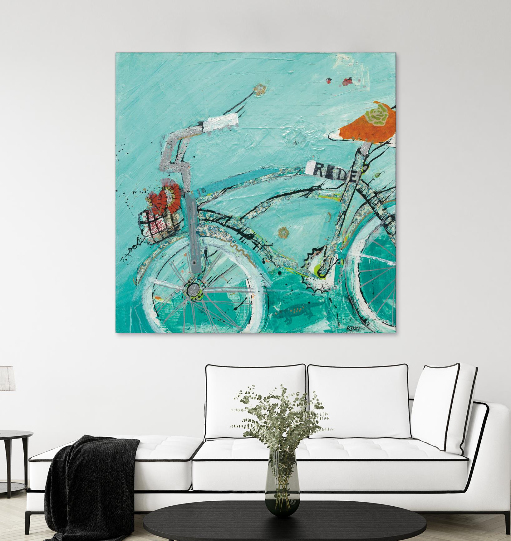 Ride by Kellie Day on GIANT ART - orange leisure