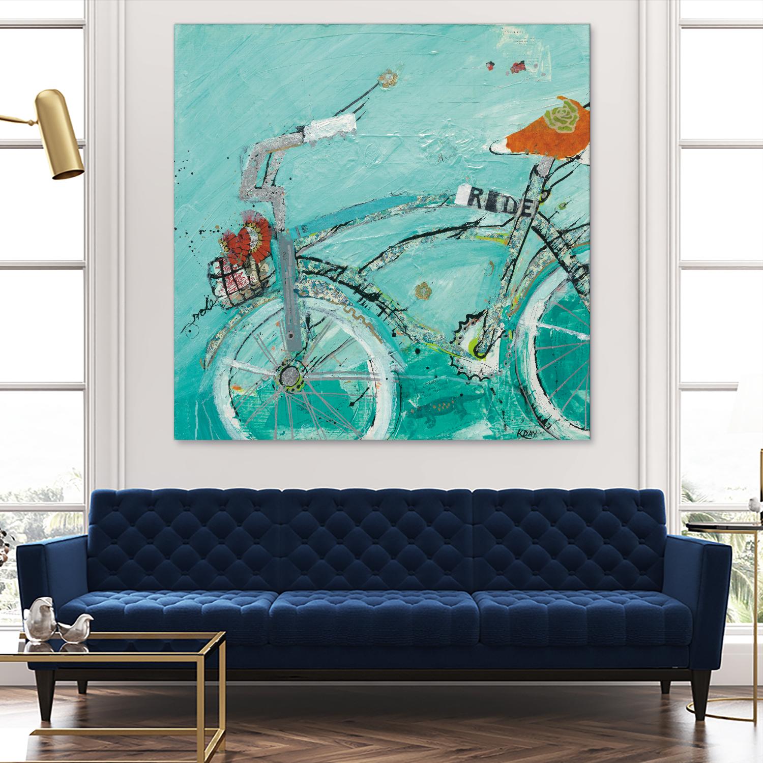 Ride by Kellie Day on GIANT ART - orange leisure