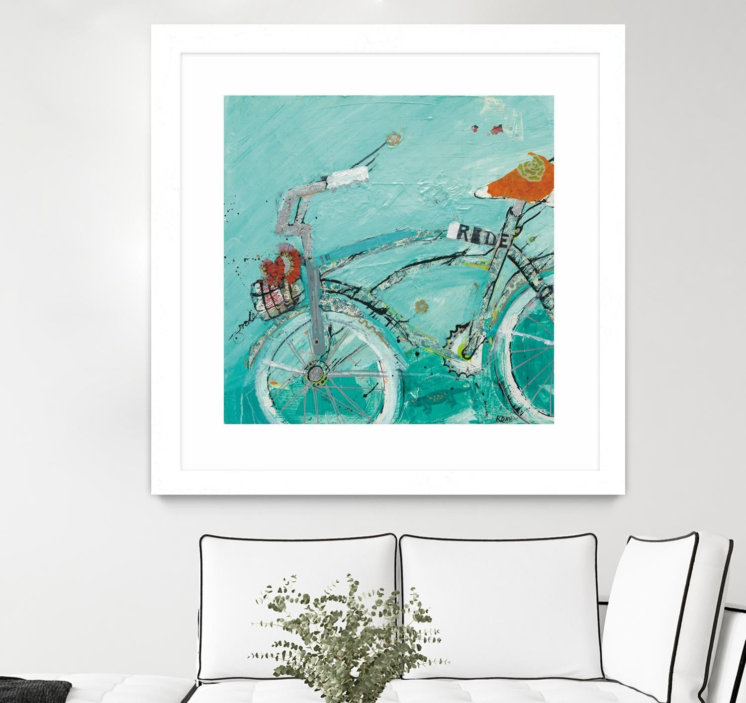 Ride by Kellie Day on GIANT ART - orange leisure