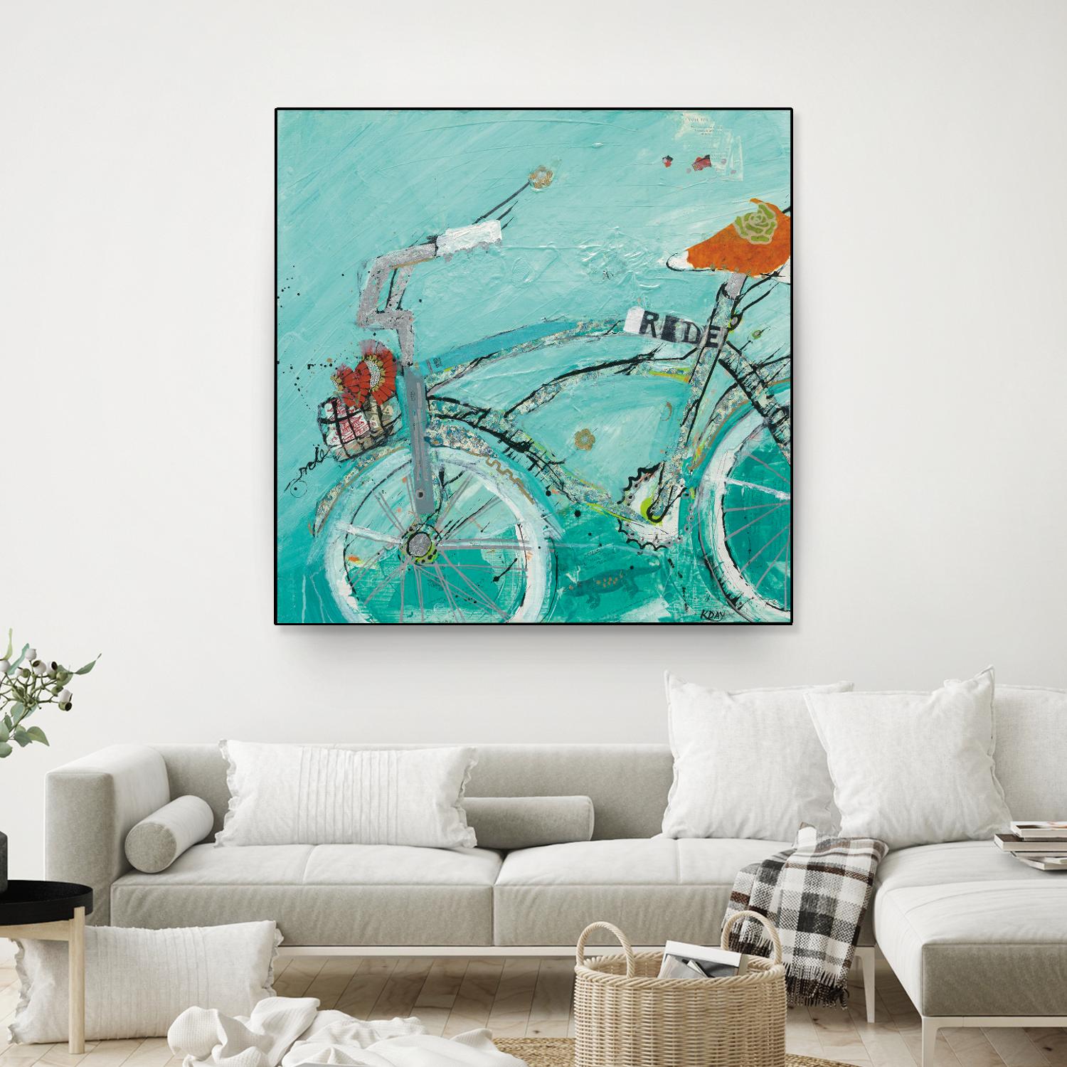 Ride by Kellie Day on GIANT ART - orange leisure