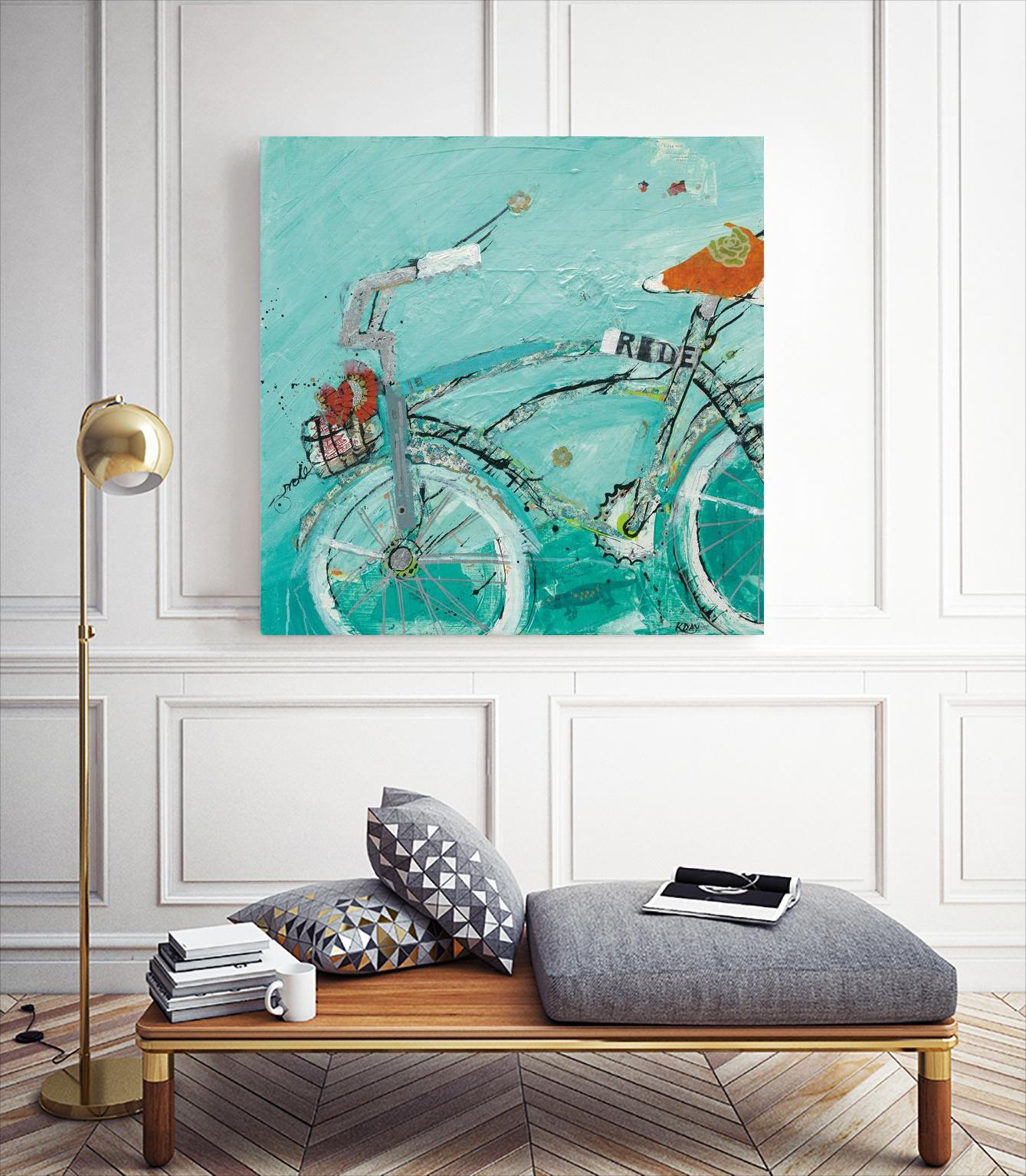 Ride by Kellie Day on GIANT ART - orange leisure