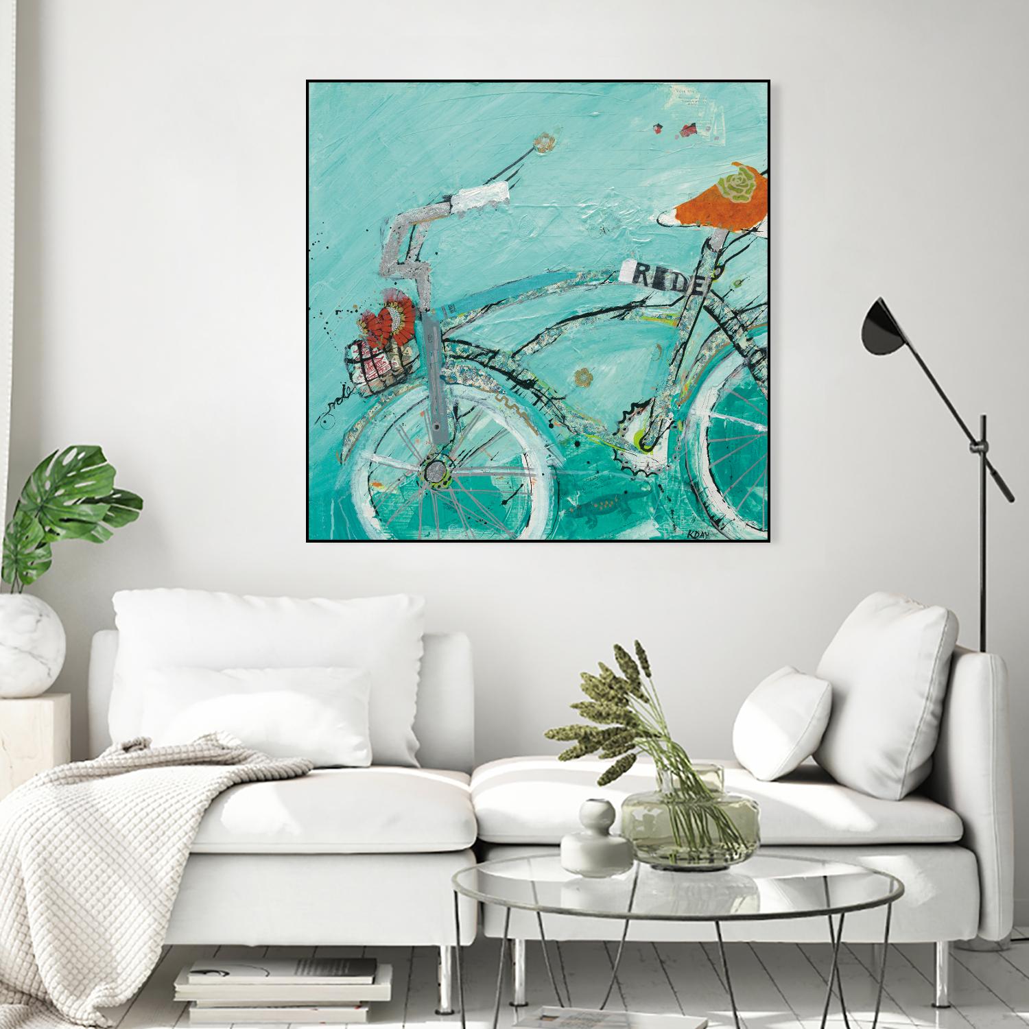 Ride by Kellie Day on GIANT ART - orange leisure