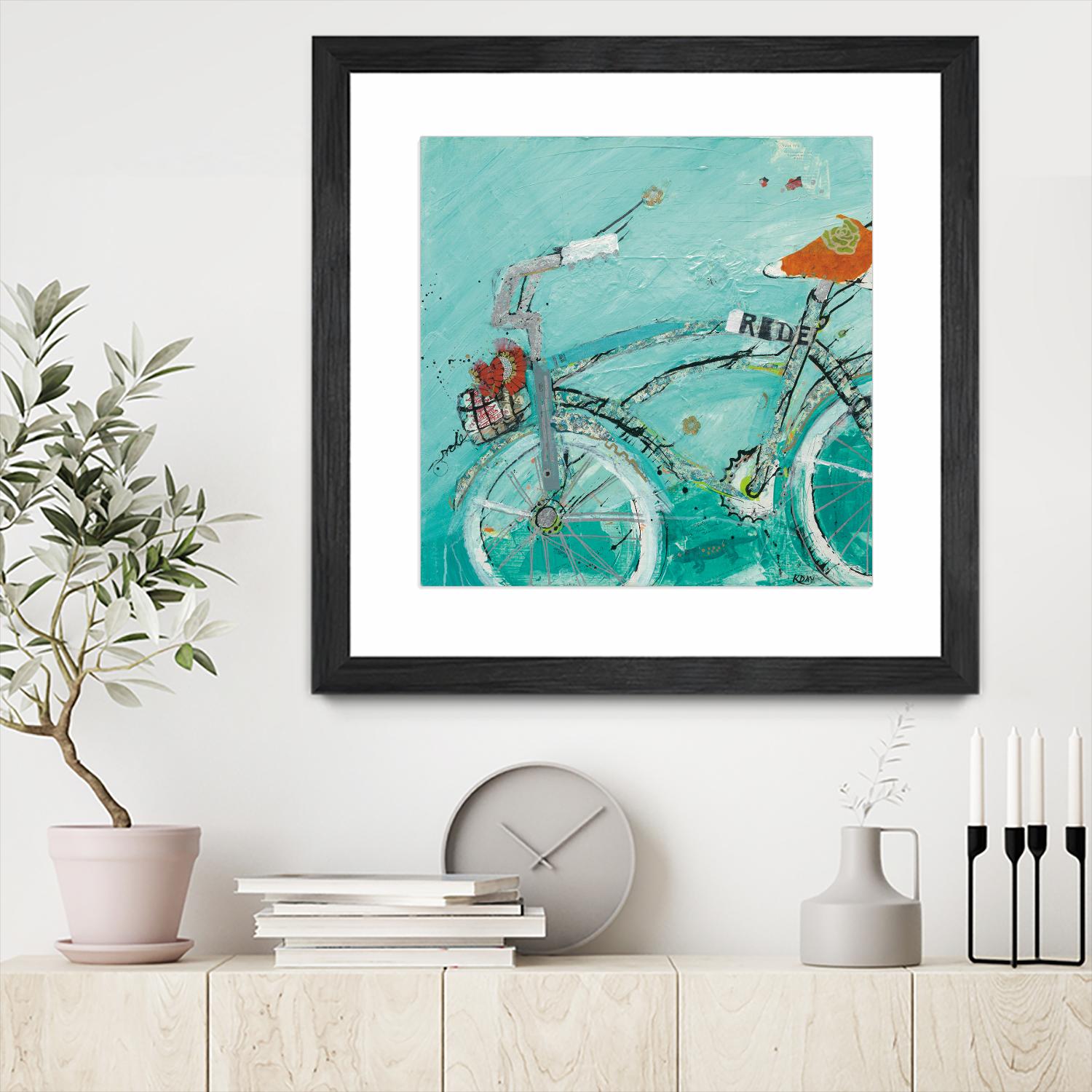 Ride by Kellie Day on GIANT ART - orange leisure