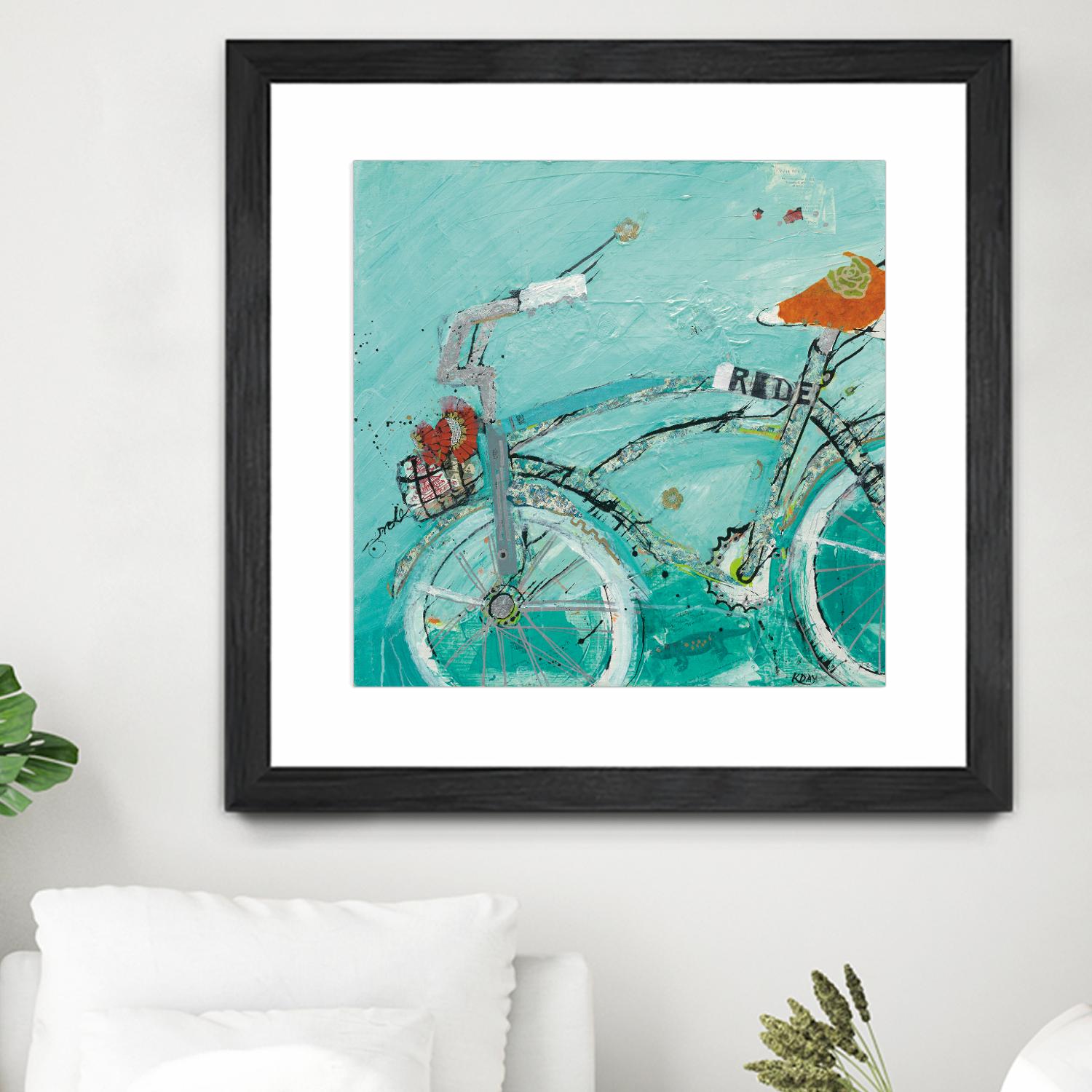 Ride by Kellie Day on GIANT ART - orange leisure