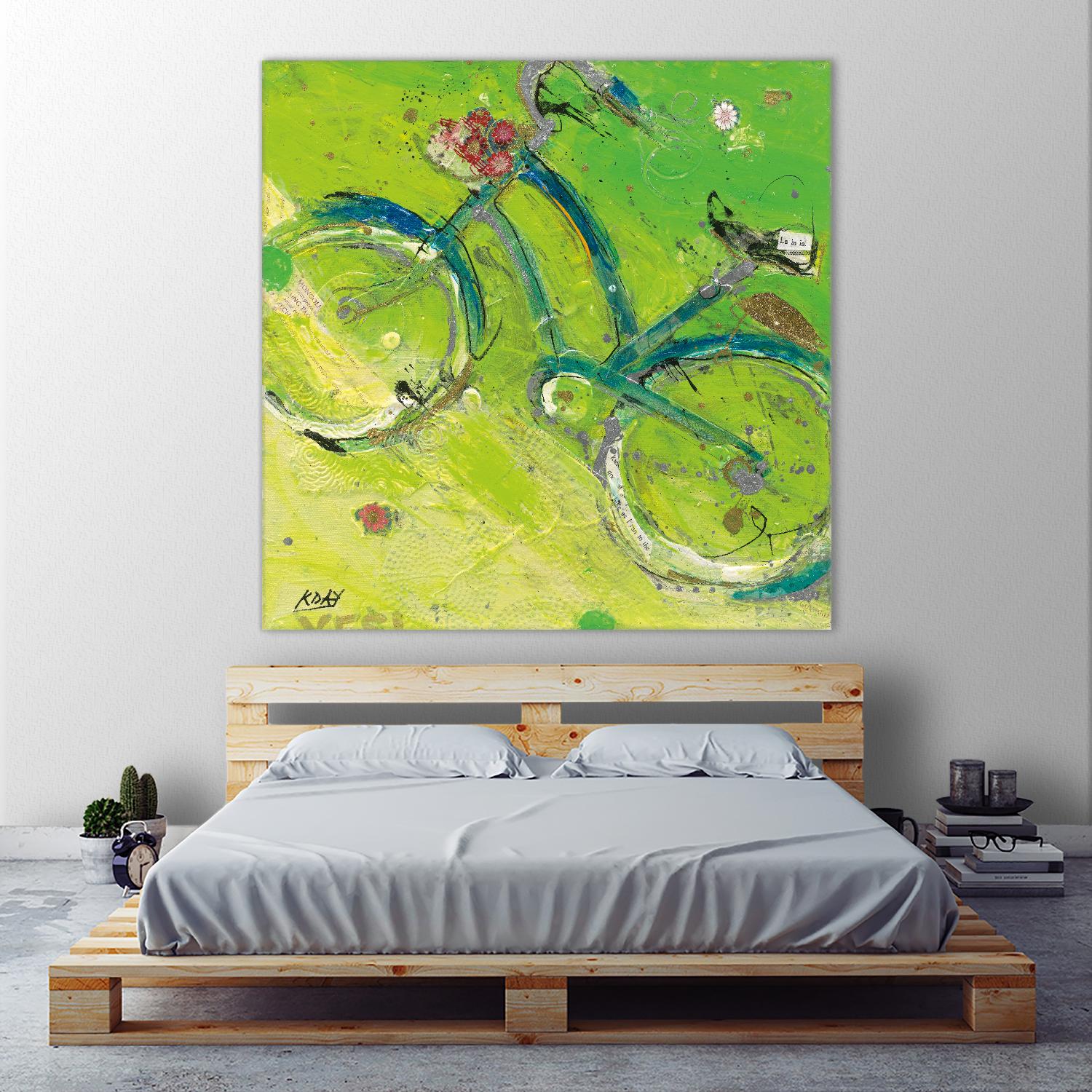 Yes by Kellie Day on GIANT ART - blue leisure