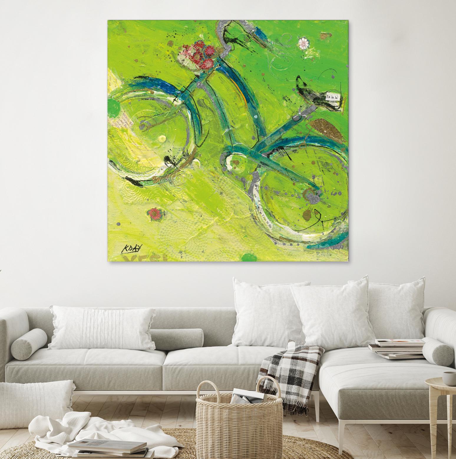 Yes by Kellie Day on GIANT ART - blue leisure