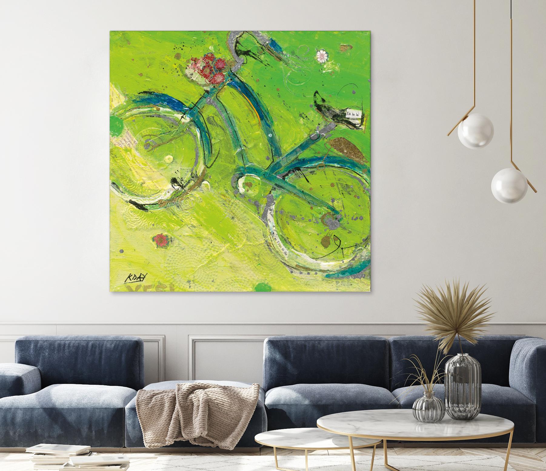 Yes by Kellie Day on GIANT ART - blue leisure