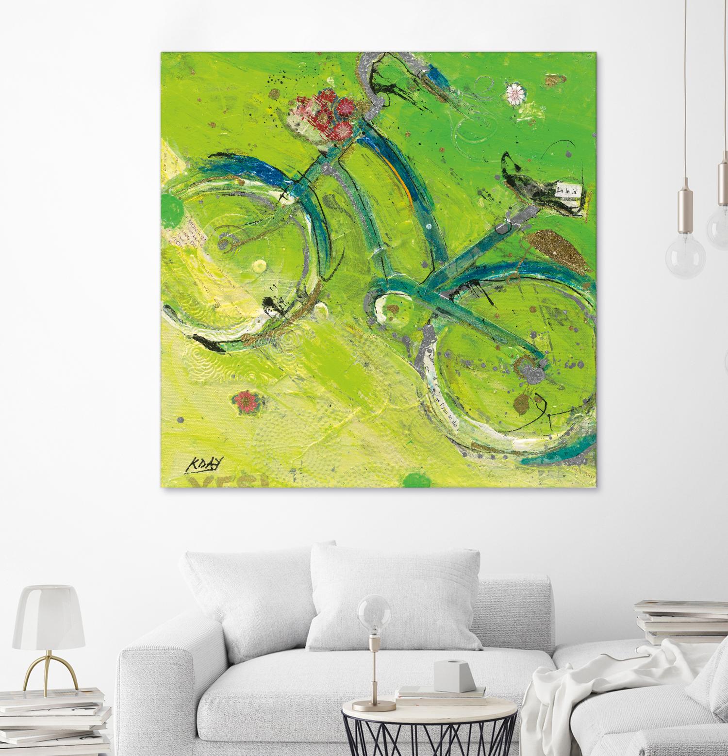 Yes by Kellie Day on GIANT ART - blue leisure