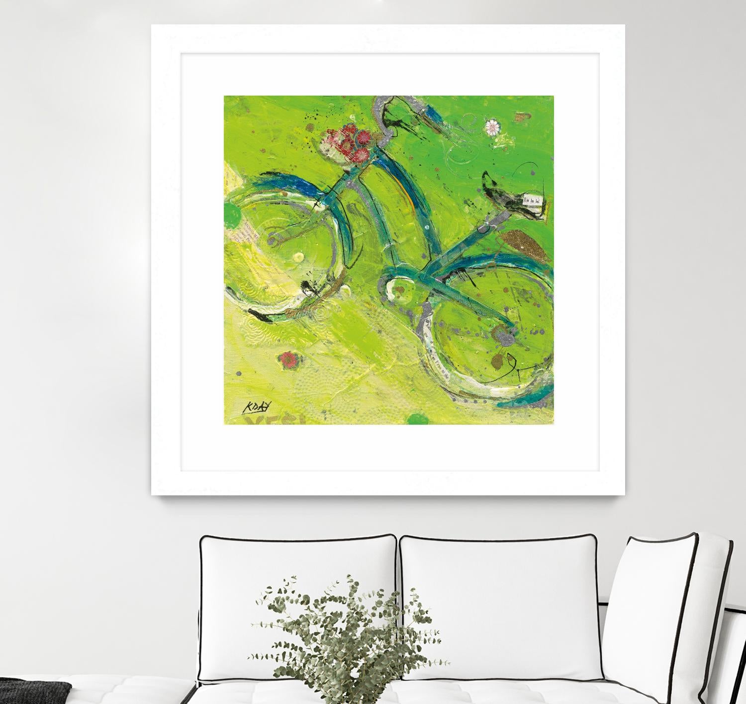 Yes by Kellie Day on GIANT ART - blue leisure