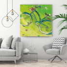 Yes by Kellie Day on GIANT ART - blue leisure