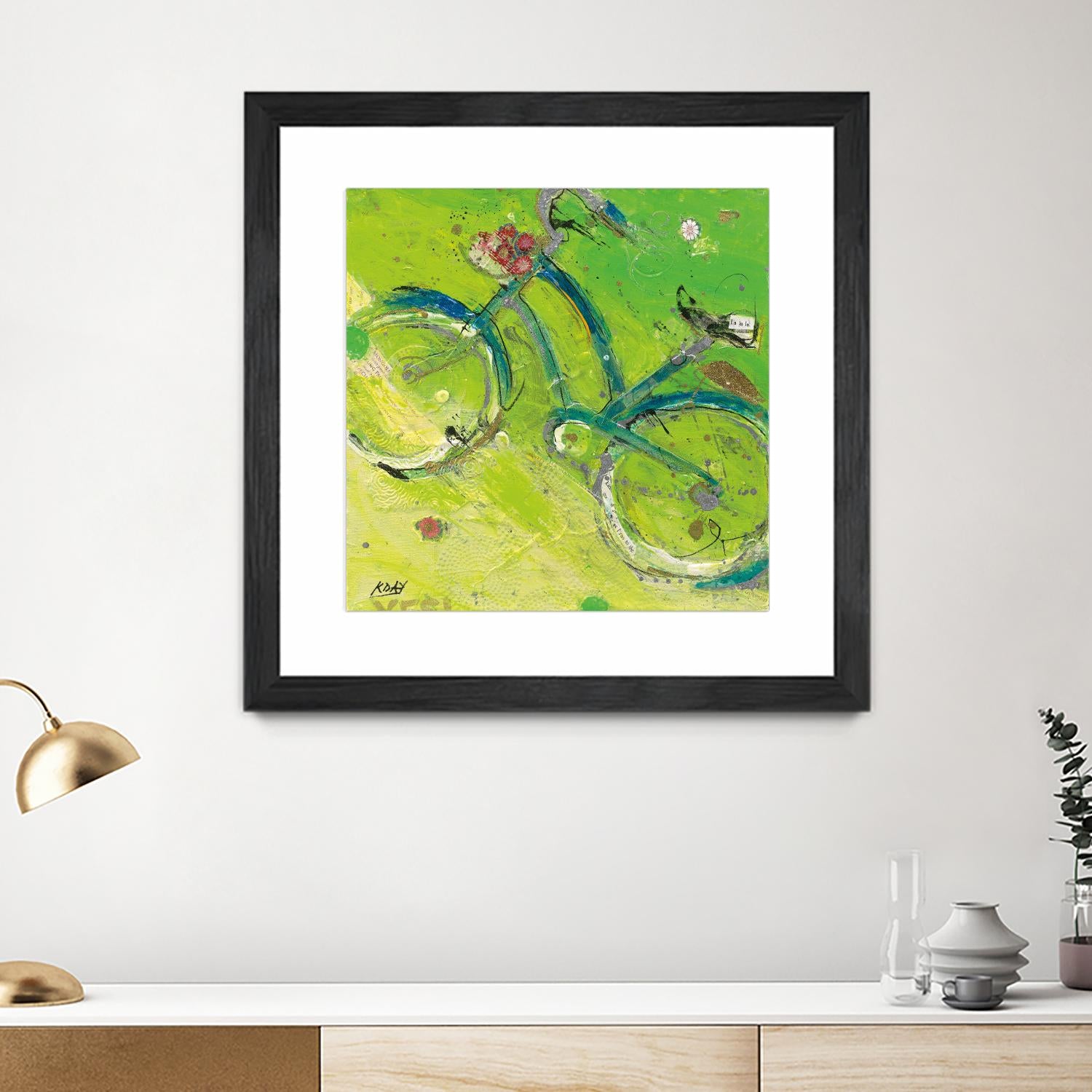 Yes by Kellie Day on GIANT ART - blue leisure