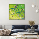 Yes by Kellie Day on GIANT ART - blue leisure