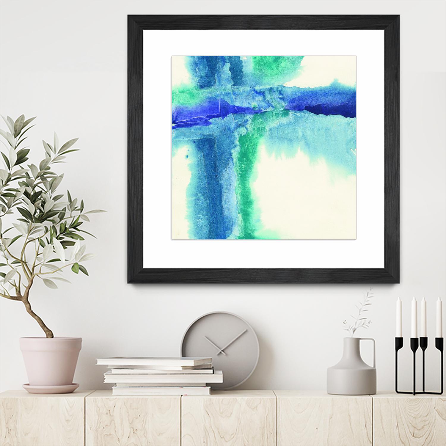 Jewel Tones I by Chris Paschke on GIANT ART - white abstract