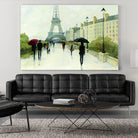 Eiffel in the Rain Marsala Umbrella by Avery Tillmon on GIANT ART - green everyday life