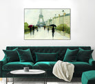 Eiffel in the Rain Marsala Umbrella by Avery Tillmon on GIANT ART - green everyday life