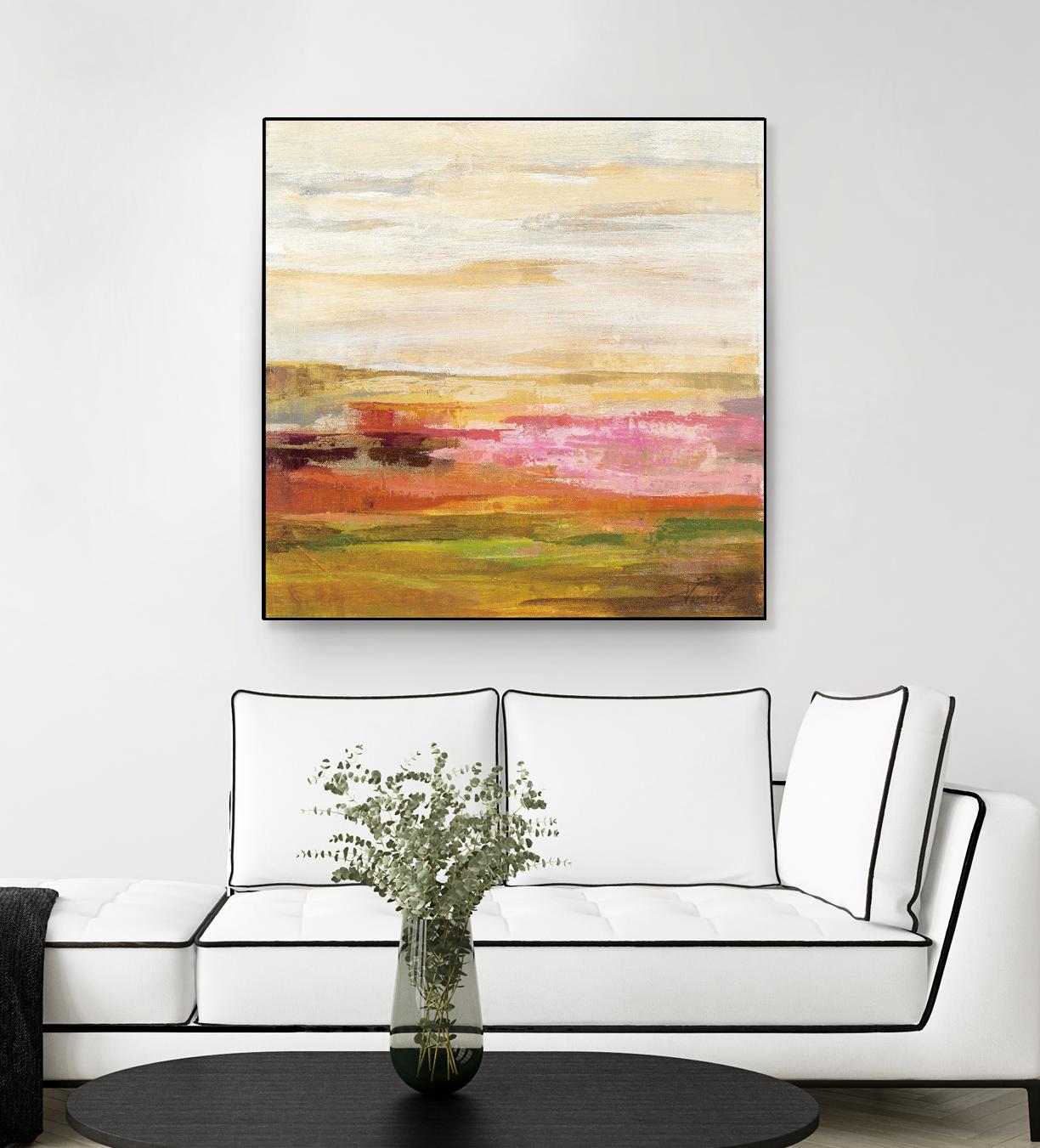 Fields in May II by Silvia Vassileva on GIANT ART - green abstract