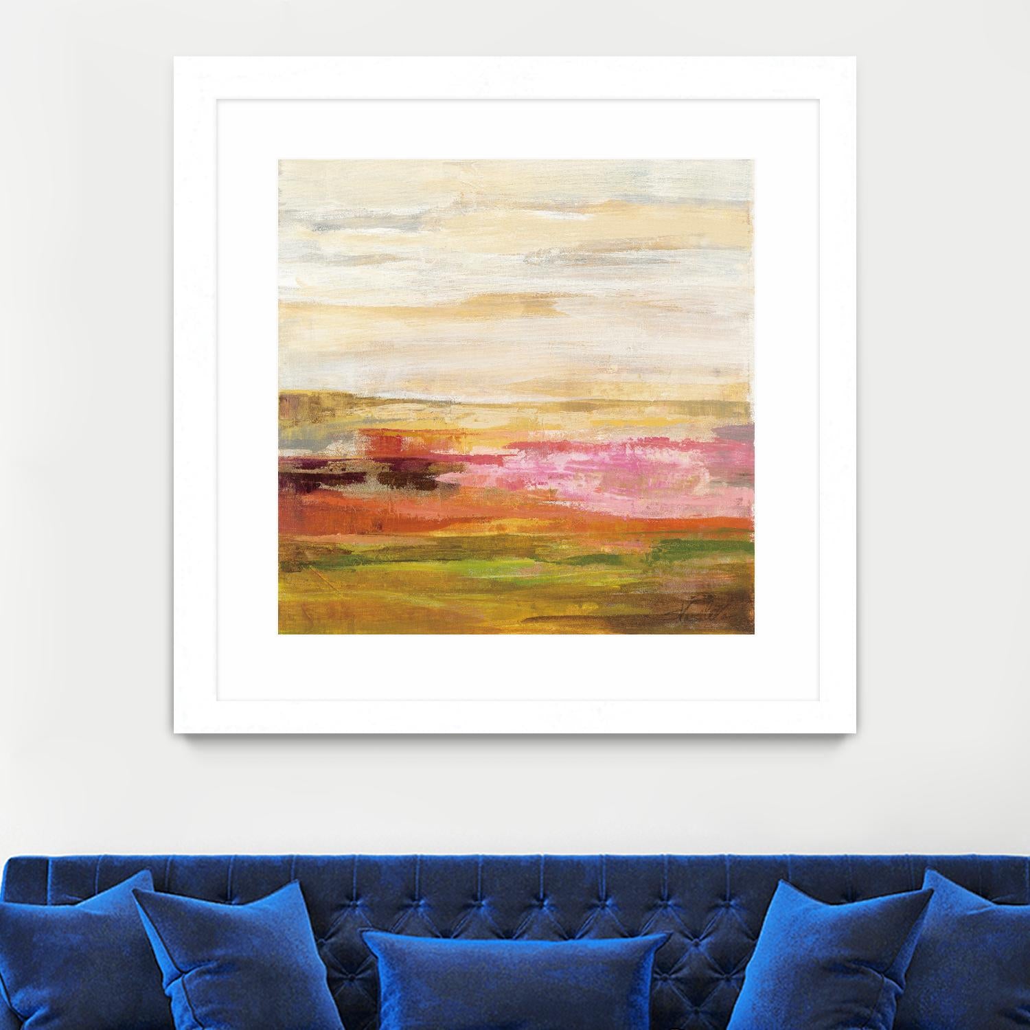 Fields in May II by Silvia Vassileva on GIANT ART - green abstract