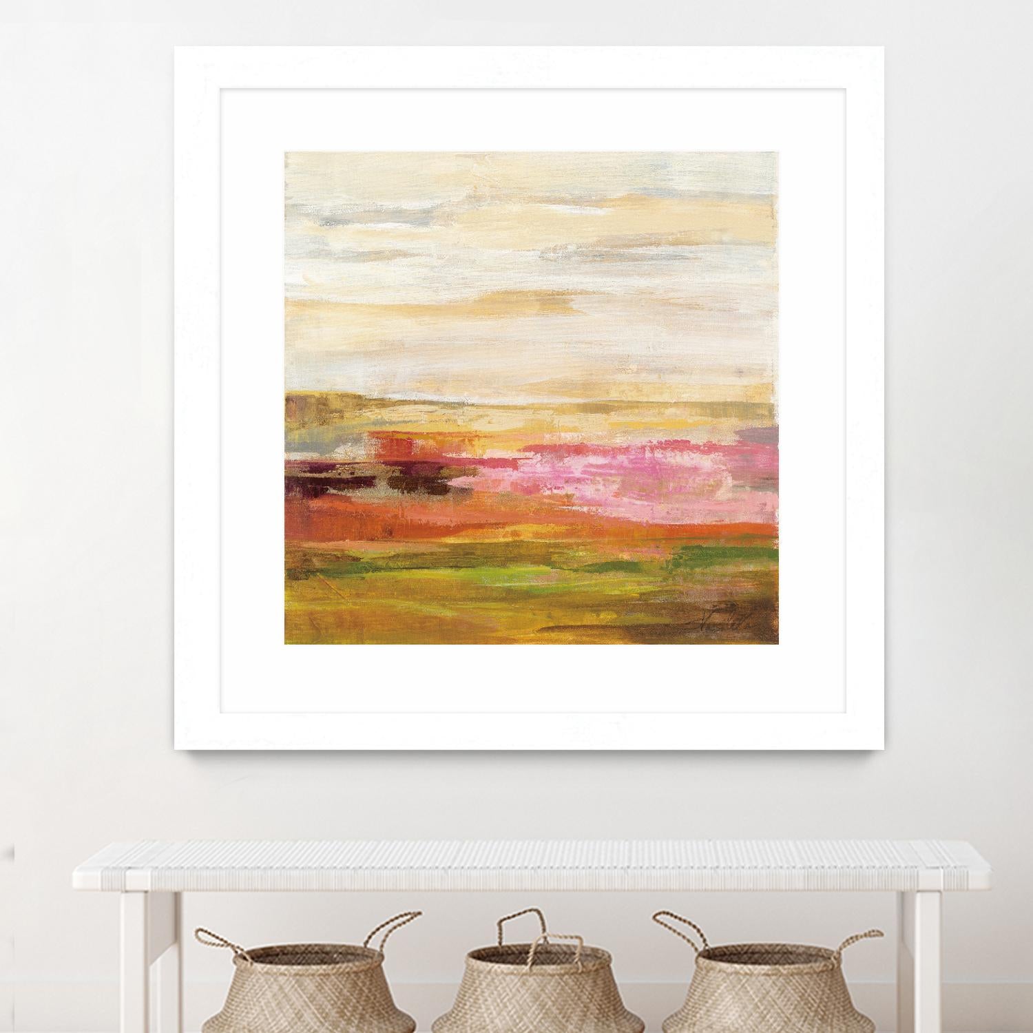 Fields in May II by Silvia Vassileva on GIANT ART - green abstract