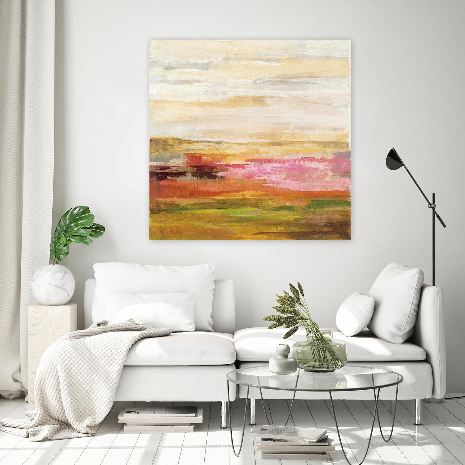 Fields in May II by Silvia Vassileva on GIANT ART - green abstract