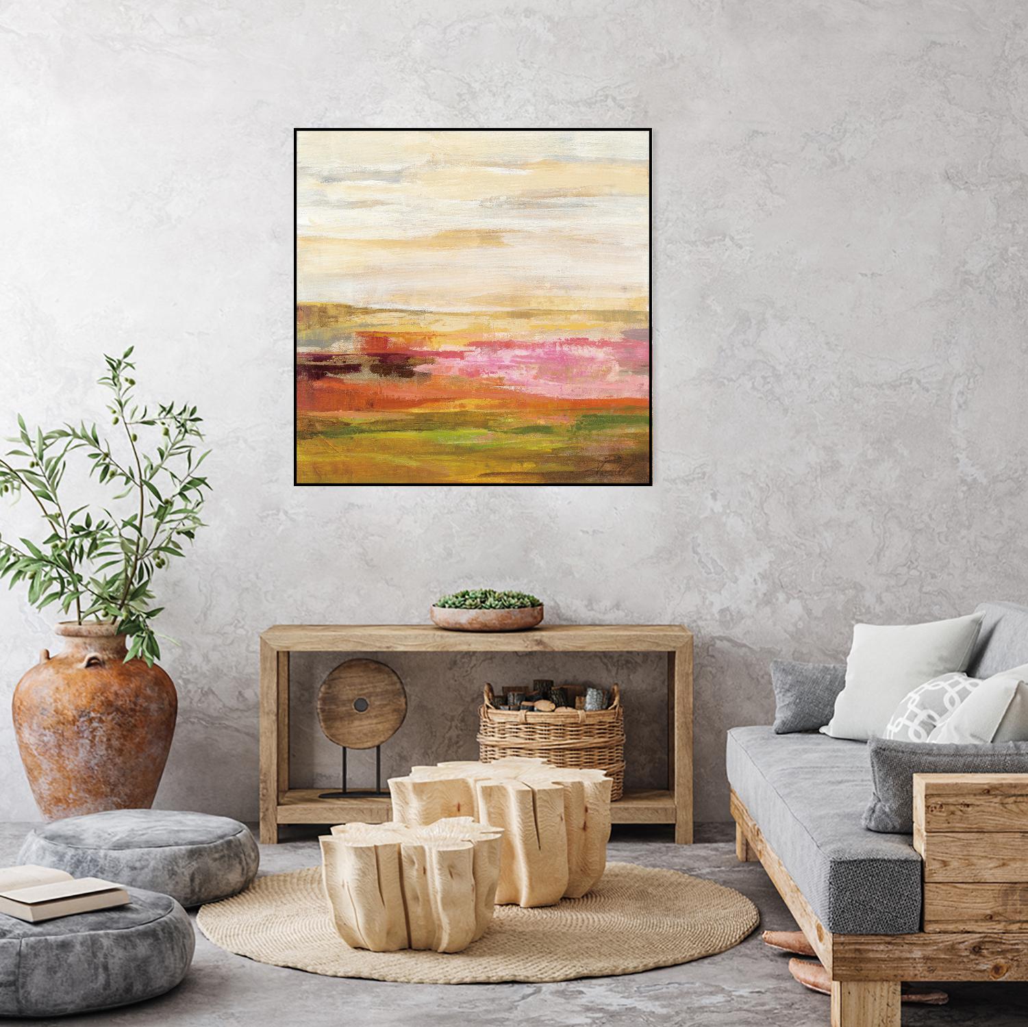 Fields in May II by Silvia Vassileva on GIANT ART - green abstract