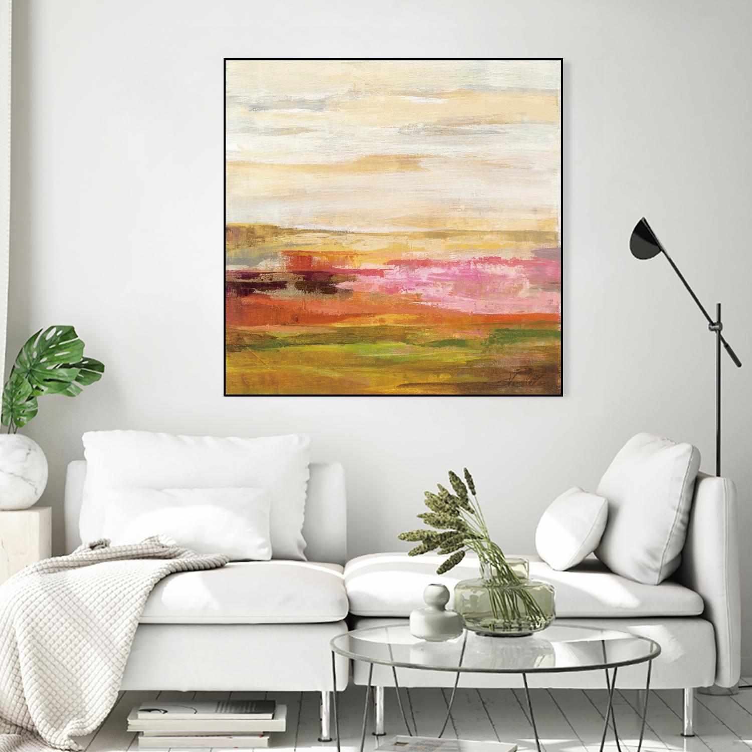 Fields in May II by Silvia Vassileva on GIANT ART - green abstract