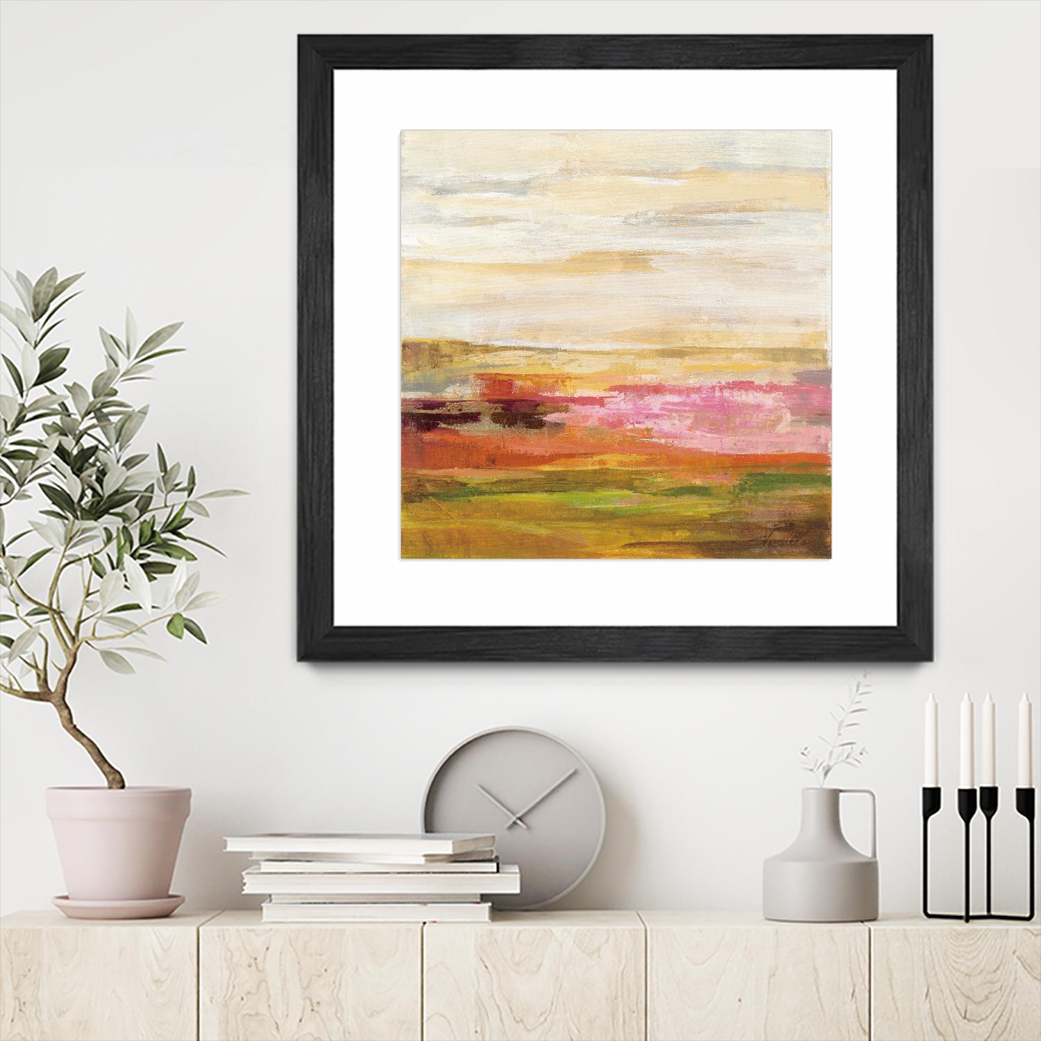 Fields in May II by Silvia Vassileva on GIANT ART - green abstract