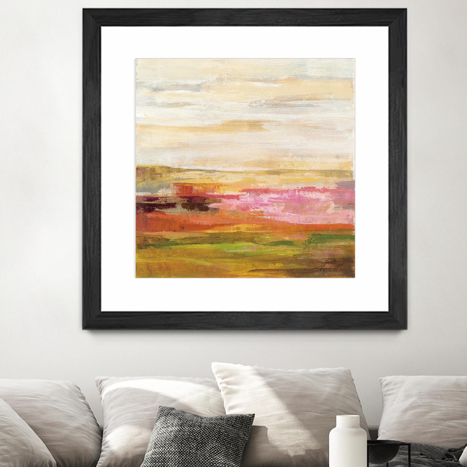 Fields in May II by Silvia Vassileva on GIANT ART - green abstract