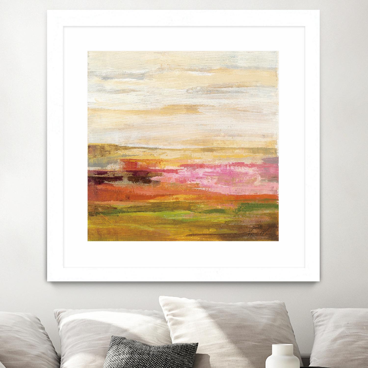 Fields in May II by Silvia Vassileva on GIANT ART - green abstract