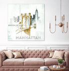 Brooklyn Bridge by Avery Tillmon on GIANT ART - grey city scene