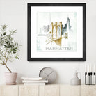 Brooklyn Bridge by Avery Tillmon on GIANT ART - grey city scene